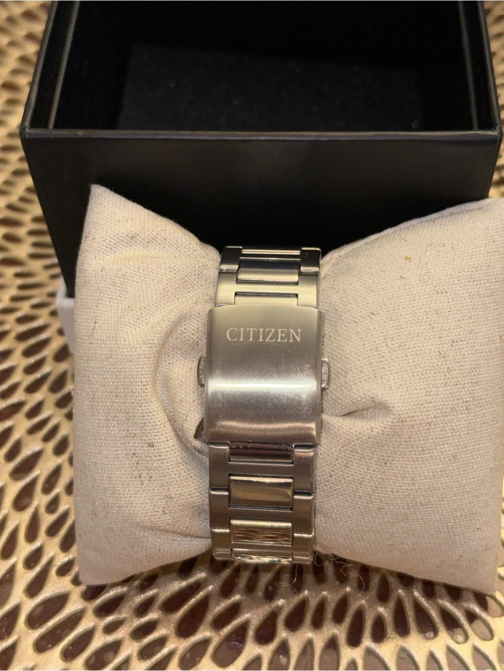Citizen Men’s Silver Watch with Light Blue Dial